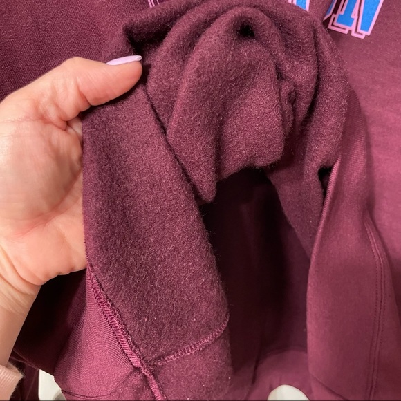 Champion Womens Maroon Block Logo Crew Neck Sweatshirt. Size 2X - Picture 9 of 10